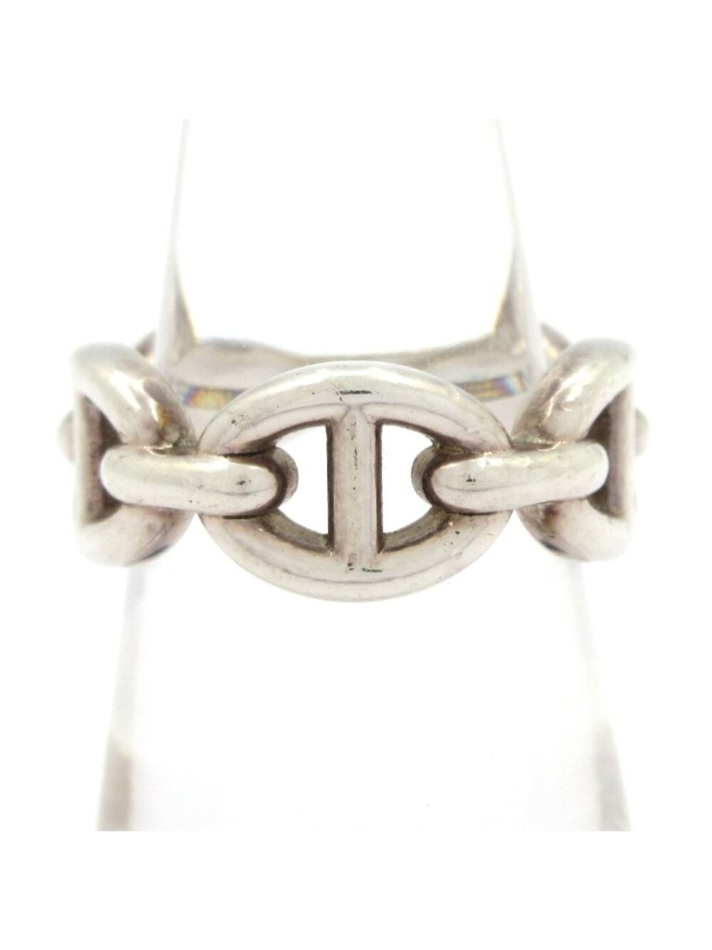Hermes Ring 47 Chaine D'ancre Enchainee PM Silver